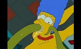 Marge Simpson se masturbando e gozando bem gostoso
