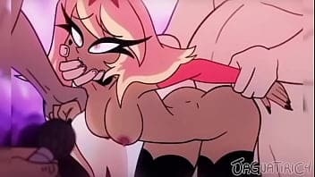 Cartoon porn com branquinha sendo comida pelos monstros