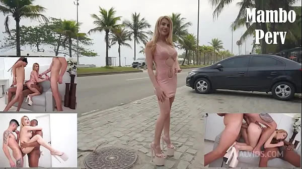 Lola Morango transando com três paus enormes na praia